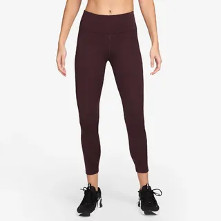 Nike Damen 7/8 Lauftight Dri-FIT FAST MR TGT NVLT HV8900-652 S - Burgundy Crush - S