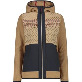 CMP Woman Jacket Fix Hood sesamo (A435) 40