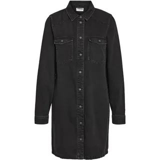 Noisy May Jeanskleid Schwarz Langarm XL