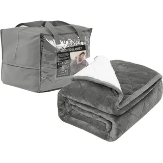 Woltu Gewichtsdecke Anti Stress, Grau150x2009kg