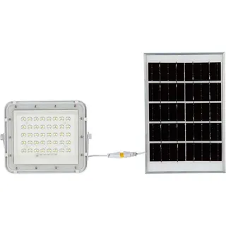 V-Tac Solarleuchte Aluminium 17,0 cm inkl. Fernbedienung IP65 weiß