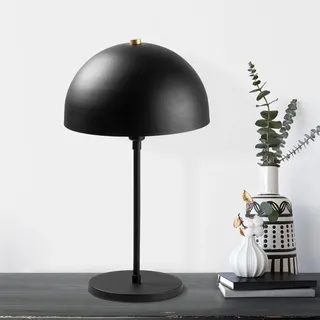 Opviq, Moderne Tischlampe mit Metallkörper, Schwarz und Antik, 28 x 28 x 50 cm | IP20, E14 Fassung, 40 W max, 200 cm Kabel, Elegantes Design für jeden Raum. - Schwarz