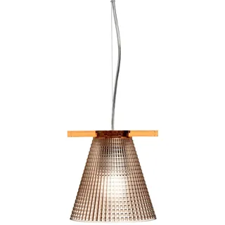 Kartell Light-Air, Hängelampen mit Prägung, Rosa