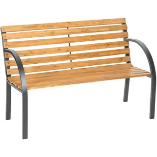 tectake Gartenbank Michaela,119,5 x 62 x 83 cm,braun , Holz , Patchwork , 62x83x119.5 cm , Gartenmöbel, Gartenbänke