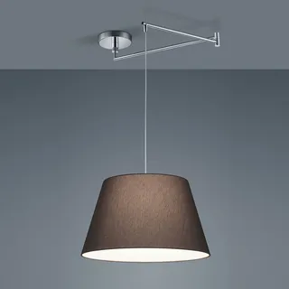 Helestra Certo 1-flg. 30 cm kugelförmig Textil chrom / anthrazit