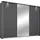 Schwebetürenschrank TOMA 278 x 214 x 64 cm Grau