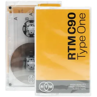 RTM C90 | Type 1 | 90-Minuten Low Noise Musikkassette | Studio Qualität | Ideal für Musikaufnahmen | Einzelkassette