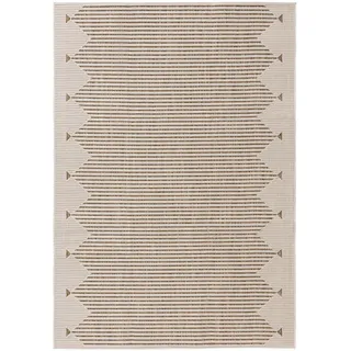 benuta Outdoorteppich Kaleo Cream/Beige 120x170 cm , Kunststoff , Rechteckig , 120x170 cm , wasserabweisend , Teppiche und Böden, Teppiche, Outdoorteppiche
