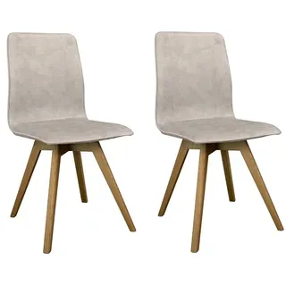 otto home Esszimmerstuhl Rania weiß 2er Set