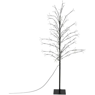 ECD Germany LED Baum 180 cm Kunststoff 60x150x60 cm inkl. 480 Warmweißen LEDs schwarz