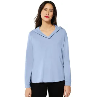 STREET ONE Damen A302137 Hoodie, Light Lake Blue, 40