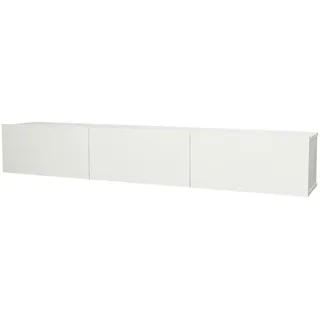 [en.casa] Vihti Lowboard 180x31x29,5 cm Weiß Holzwerkstoff