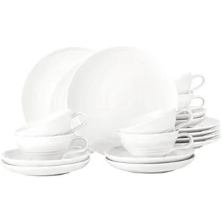 SELTMANN WEIDEN 4052212136424 Teeservice 18-teilig klein, Terra weiss, Porzellan