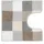 WC-Vorleger Caro Beige 55 x 55 cm