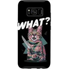 Hülle für Galaxy S8 Katze Messer Design Witzige Tier Katzen