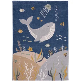 Pergamon Kinder Teppich Maui Kids Ozean , Blau , Textil , 80x150 cm , Teppiche und Böden, Teppiche, Kinderteppiche