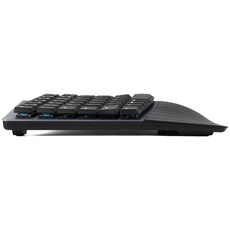 Bild von PERIBOARD-535 DE BR, ergonomische mechan. USB Tastatur braune Taster)