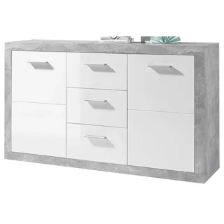 HBZ Sideboard 147 x 89 x 37 cm grau