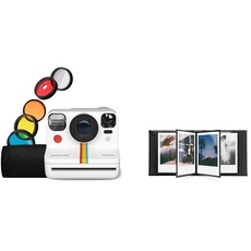 Polaroid Now+ Gen 2 Sofortbildkamera - Weiß, Keine Filme & Fotoalbum - Klein