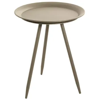 HAKU Beistelltisch rund grün Metall runder Sofatisch klein - Maße: H 47 x Ø 38 cm Style: Modern
