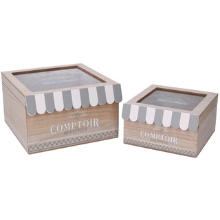 Vacchetti 5960890000 Holzbox 1-2 Bistrot, Natur, großes Bild