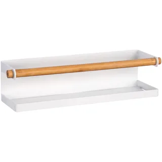 Wenko Magna, Gewürzregal Gewürzaufbewahrung zum Befestigen ohne Bohren Farbe: Weiß