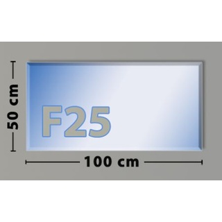 Rechteck G24 Funkenschutzplatte - Glasplatte ESG | 500 x 1000 mm