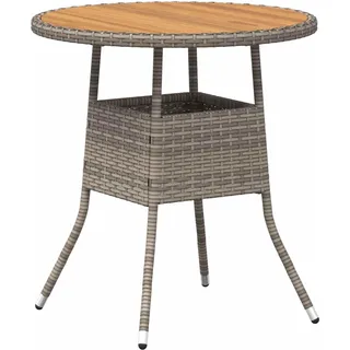 vidaXL Esstisch für das Dinner Grau und Akazie 70 x 70 x 73 cm - Grau