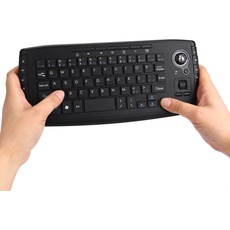 Docooler E30 2,4 GHz Wireless Keyboard mit Trackball Maus Scrollrad Fernbedienung für Android TV Box Smart TV PC Notebook