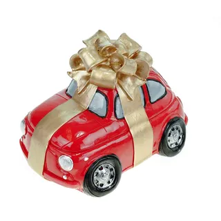 Udo Schmidt Spardose Neues Auto mit Schleife 15 cm Führerschein Geschenk Sparschwein
