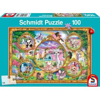 Schmidt Spiele Animal Club – Einhorn-Tierwelt, 100 Stück(e), Cartoons, 6 Jahr(e)