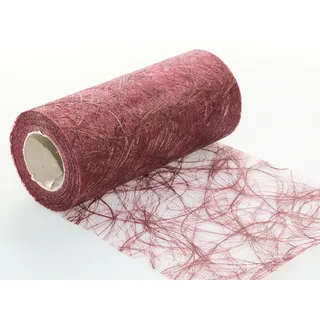 25 m x 20 cm Sizoweb® Vlies Original Tischband Tischläufer Bordeaux weinrot dunkelrot für Hochzeit, Weihnachten ...