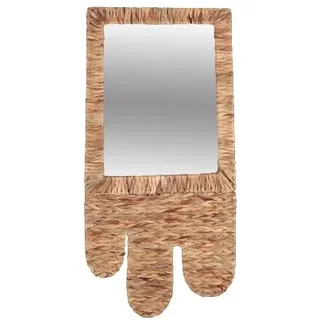 NATURAL LIVING Spiegel Boho GM AUS WASSERHYAZINTHE 38XH77CM