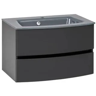 Held Waschbeckenunterschrank mit Waschbecken »Kopenhagen«, - grau