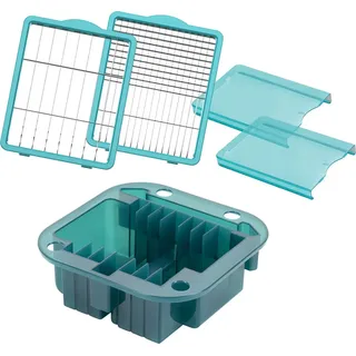 Genius Nicer Dicer Chef Professional Gemüseschneider Zubehör Set 5 tlg. Gemüsehobel Aufbewahrungseinsatz, Messereinsätze, Schutz für Messereinsätze,