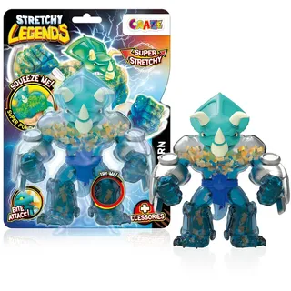stretchy legends Battlehorn - Elastische Actionfiguren für Kinder, Dehnbare Superhelden Figuren zu Sammeln mit Schleimfüllung