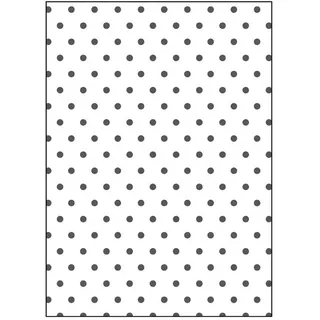 MISS KUTY Prägemappe, 2D-PUSH, gepunktet, 12,7 x 17,8 cm, Prägemappen, Prägeschablonen aus Kunststoff, zum Erstellen von Texturen auf Papier, Karton.