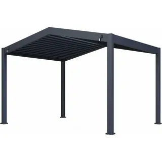 Paragon Pergola mit Lamellendach 3,63 x 3,01 m Grau