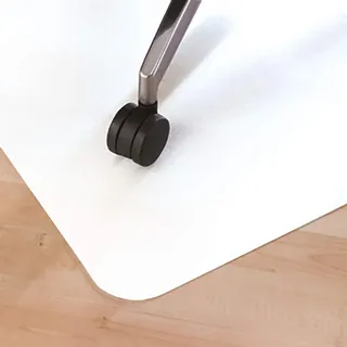 LEVIATAN Fussbodenmatte | Bürostuhl Unterlage Universell | Bodenschutzmatte Bürostuhl Weiss | Unterlage Schreibtischstuhl 1200x900mm
