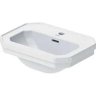 Duravit Handwaschbecken 1930 mit Überlauf, Hahnlochbank, 500 x 365 mm, 1 Hahnloch weiß - Weiß