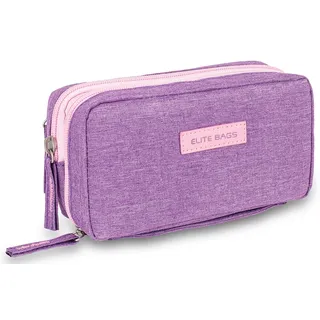 ELITE BAGS - DIABETIC'S Diabetiker-Täschchen | violett bitone | kompakt | 3 Fächer für alle notwendigen Utensilien