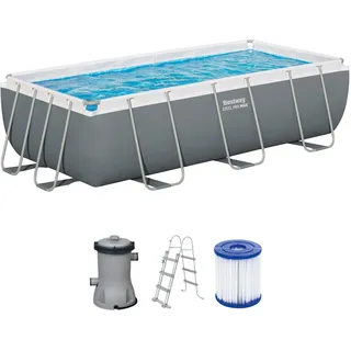 Power Steel Frame Pool Set 404 x 201 x 100 cm inkl. Filterpumpe