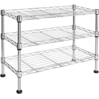 Küchenregal Leon Tischregal verchromt 3 Etagen - Silber
