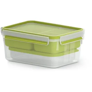 Emsa Clip & Go Lunchbox, Grün, Transparent,