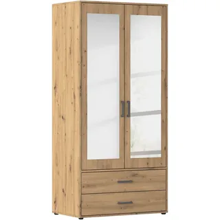Rauch Drehtürenschrank VOYAGER 93 x 194 x 53 cm Braun
