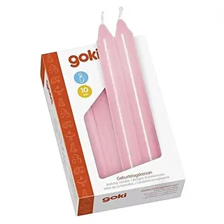 GoKi Geburtstagskerzen 10 St. rosa