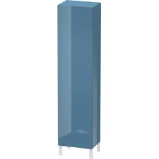 Duravit  L-Cube Hochschrank individual 1 Tür, 3 Glasfachböden, 1 Holzfachboden, Anschlag links, Höhe min. 1321 mm - max. 2000 mm, Breite min. 250 mm - max. 500 mm, Tiefe min. 200 mm - max. 363 mm, Farbe: Stone Blue Hochglanz Lack