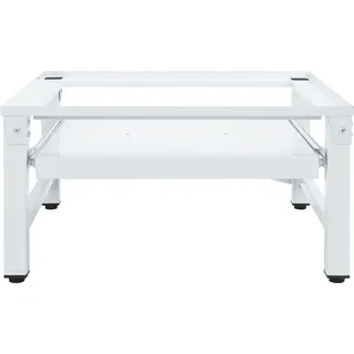 vidaXL Waschmaschinen-Untergestell mit Ausziehbarer Ablage Weiß - Weiß