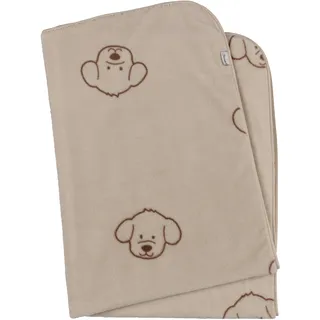 Sterntaler Babydecke Bauernhof - Schmusedecke mit Allover Motiv - weiche Kuscheldecke Baby aus Plüsch - Kinder Decke, beige
