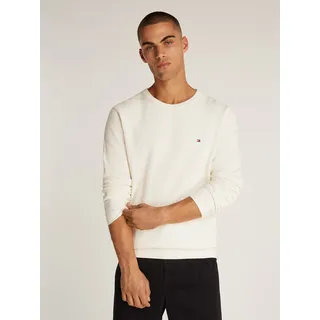 Tommy Hilfiger Essential Structure CREW NECK mit Struktur und Label« unifarben, casual, regular fit, Baumwolle, Rundhals,